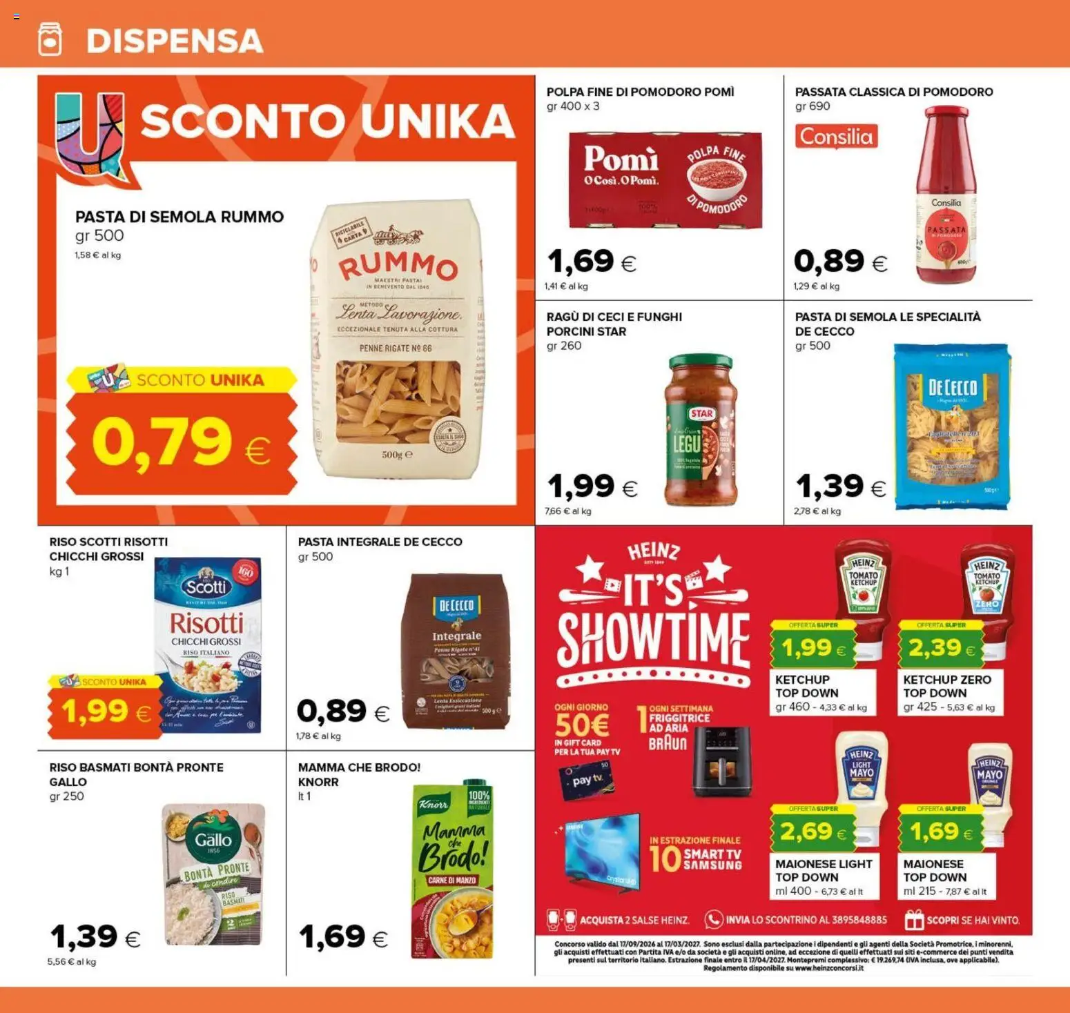 Anteprima dell'opuscolo Oasi volantino Zagarolo dal negozio Oasi valido da 22/10/2026 - Samsung, Funghi, Carne, Top, Pasta di semola, Rummo, Specialità, Salse