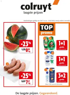 Voorbeeld van Colruyt Folder / Publicité van winkel Colruyt geldig vanaf 29/07/2026