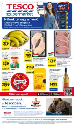 Tesco - Tesco Szupermarket akciós újság megtekintése, amely érvényes 2026.10.15.-től