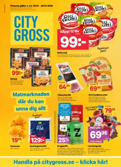 Förhandsgranska reklamblad City Gross erbjudanden från butik City Gross gäller från 19/10/2026