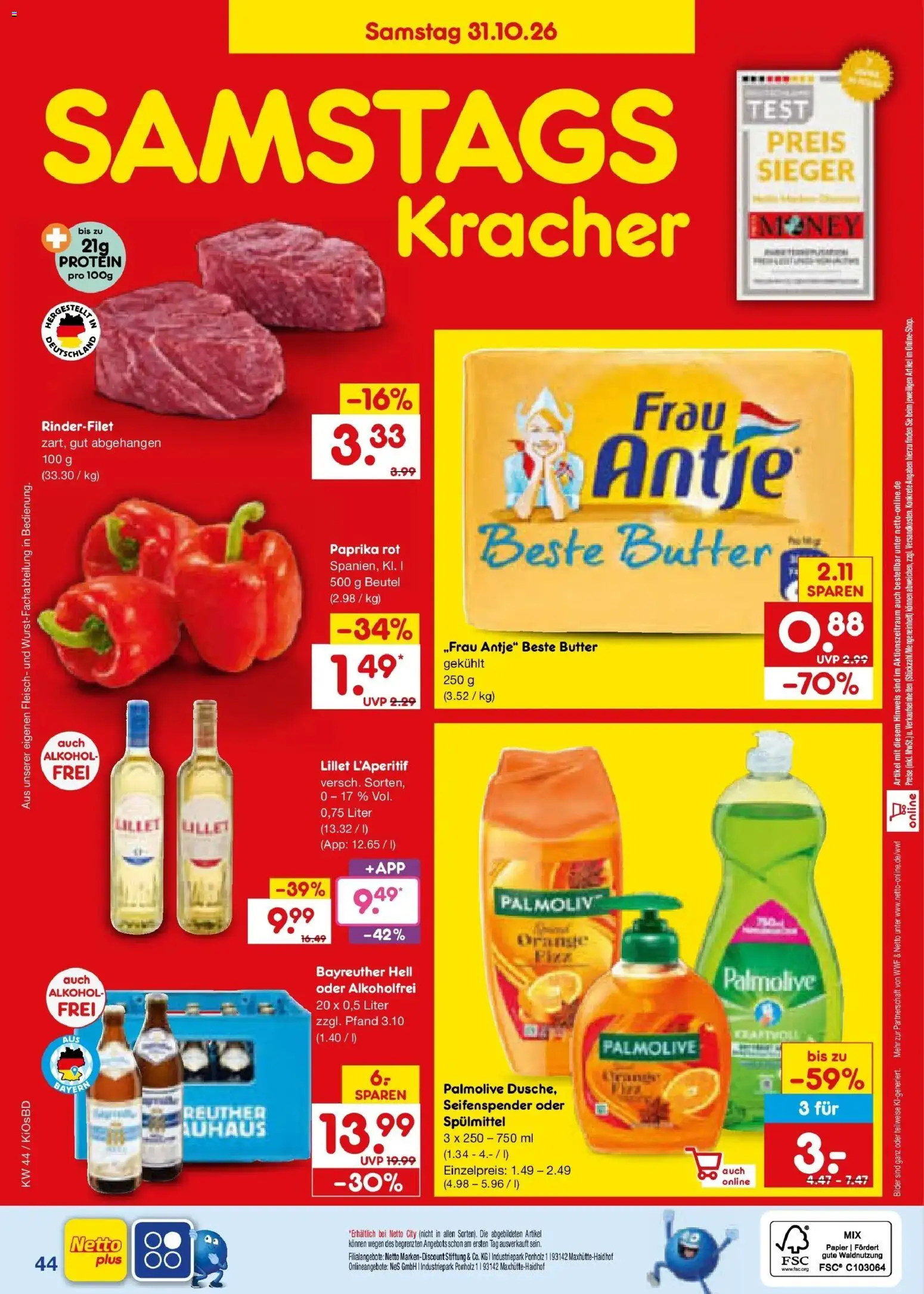 Vorschau von dem Prospekt des Geschäftes Netto Marken-Discount, gültig ab dem 26.10.2026
