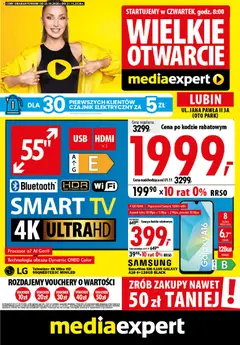 Pogląd gazetki "Mediaexpert promocje - Wielkie otwarcie Lubin" ze sklepu Mediaexpert ważnej od 22.10.2026