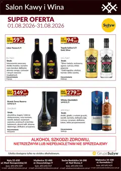 Pogląd gazetki "Sużyw gazetka - Salon kawy i wina" ze sklepu Sużyw ważnej od 01.08.2026