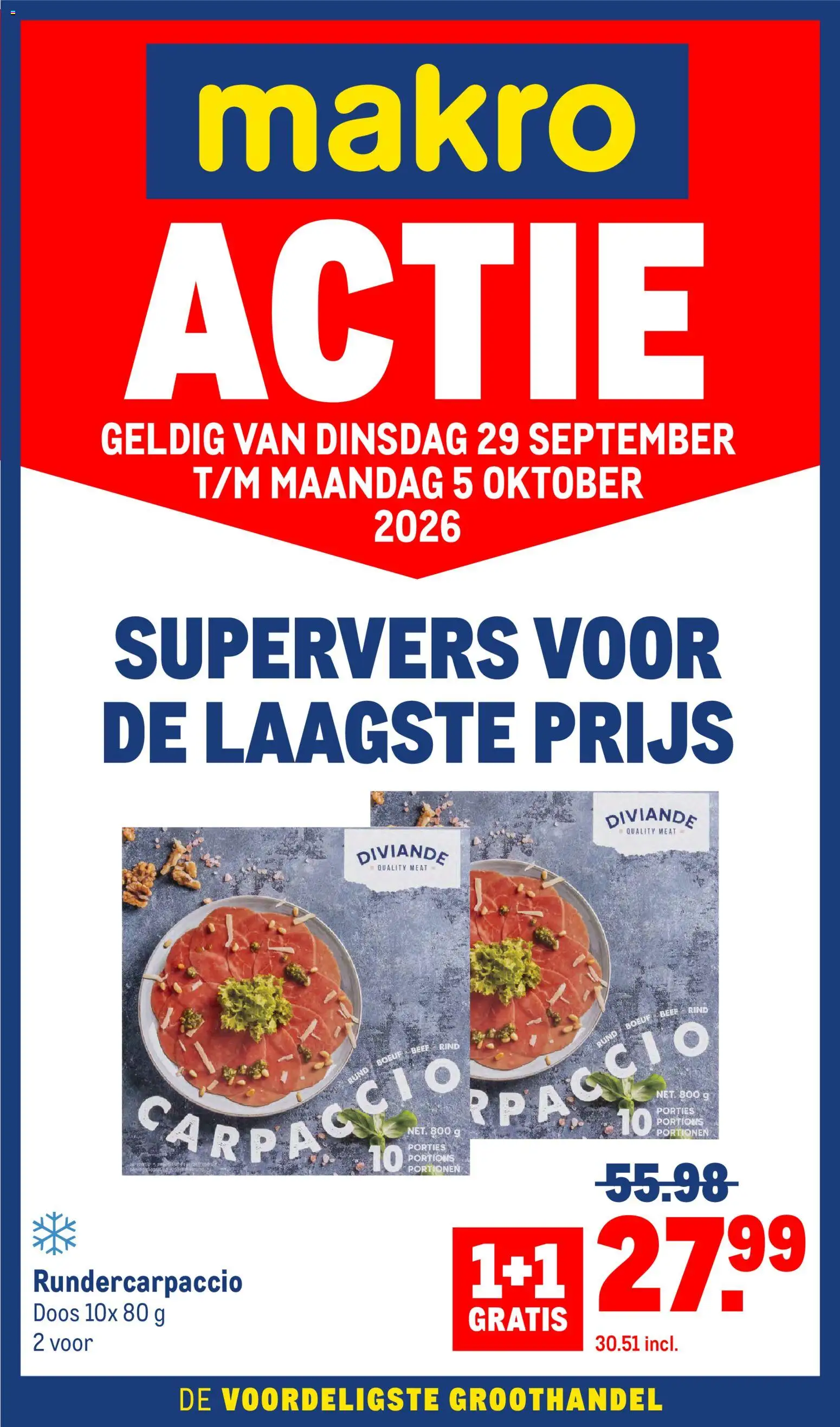 Voorbeeld van Makro folder - Actie van winkel Makro geldig vanaf 29-09-2026