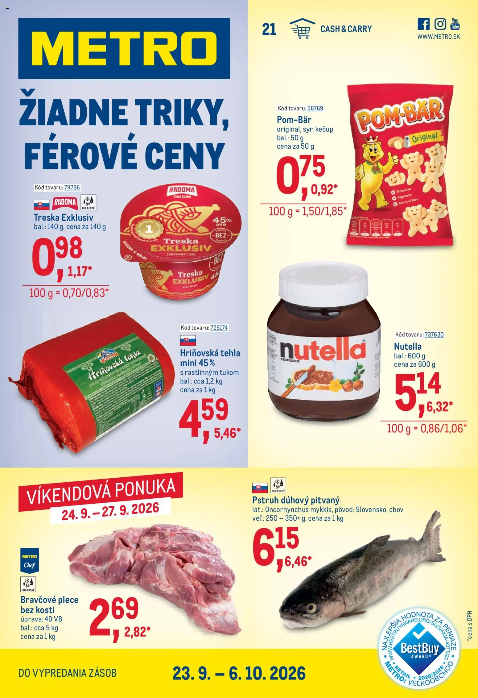 Náhľad Metro letáku platného od 23.09.2026