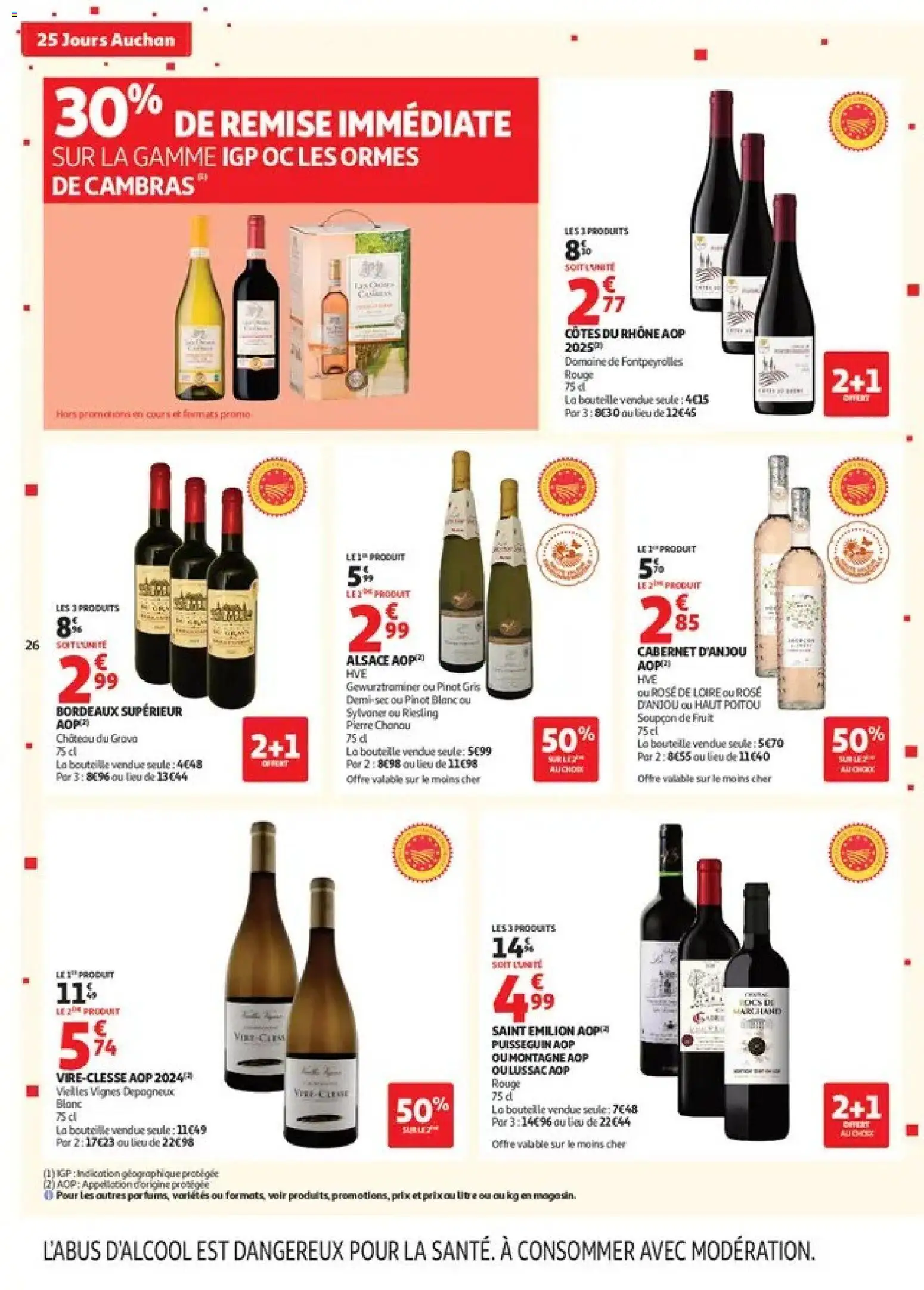 Prévisualisation de Auchan 25 jours 1 supers du magasin Auchan formulaire valide 27/10/2026