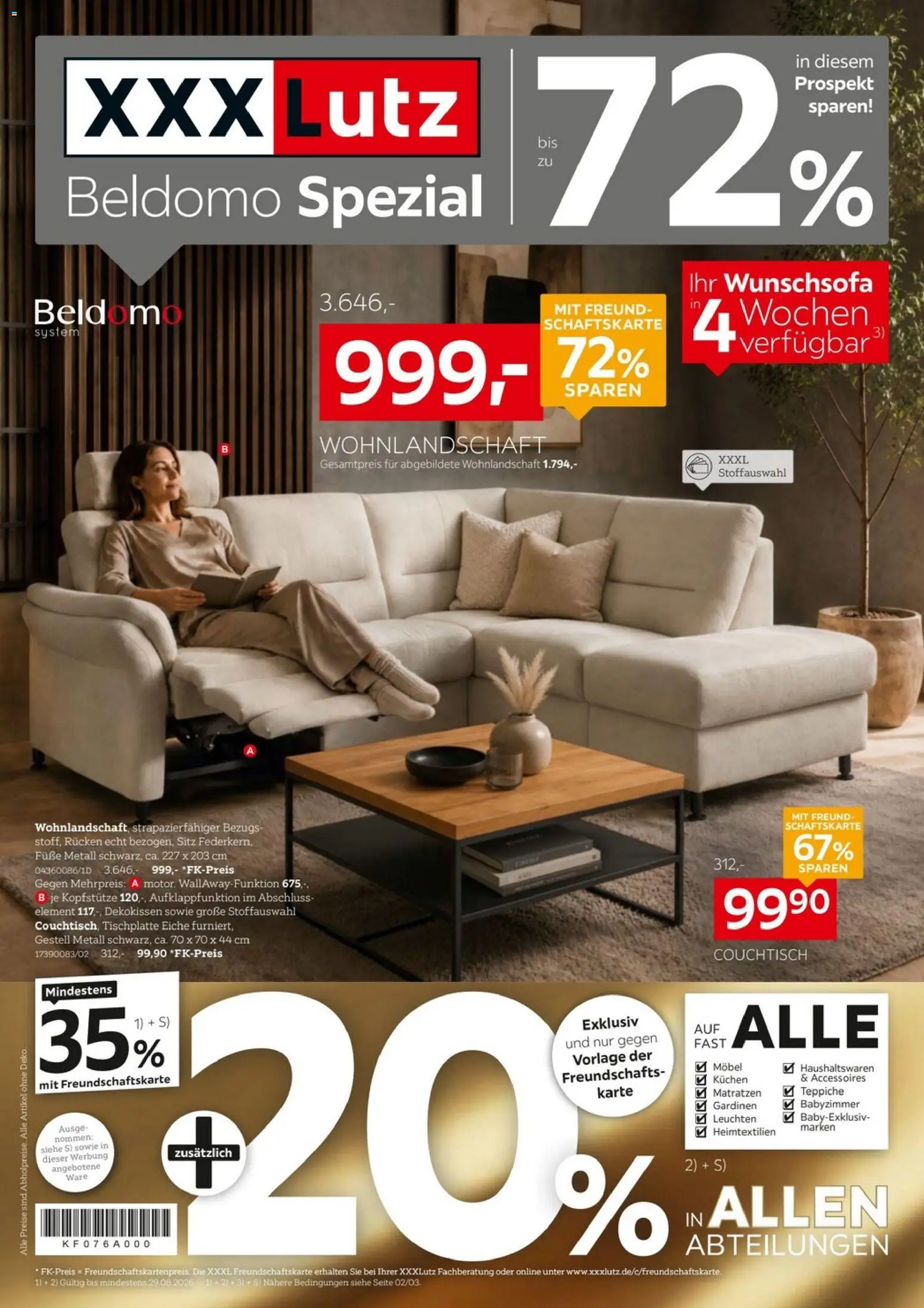 Vorschau von dem Prospekt des Geschäftes XXXLutz, gültig ab dem 15.08.2026