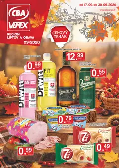 Náhľad CBA Verex letáku platného od 17.09.2026