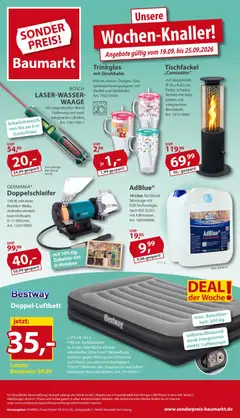 Vorschau von dem Prospekt des Geschäftes Sonderpreis Baumarkt, gültig ab dem 19.09.2026