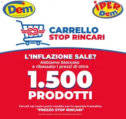 Anteprima dell'opuscolo DEM volantino Carrello Stop Rincari dal negozio DEM valido da 19/10/2026