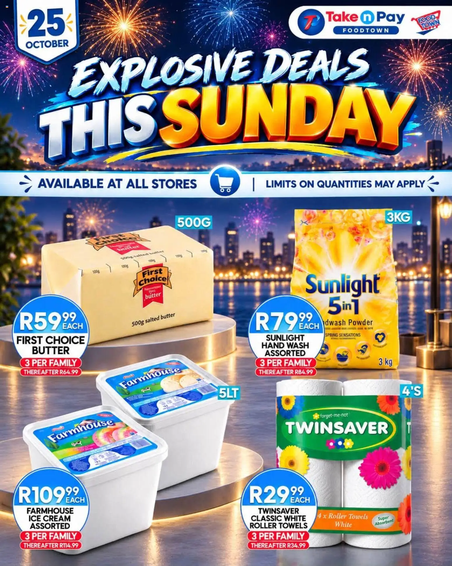 Preview of Take n Pay flyer valid from 25/10/2026 - Ice cream, Butter, Cream, Towels, Powder