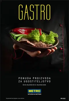 Pregled letka Metro - Gastro trgovine Metro vrijedi od 03.08.2026