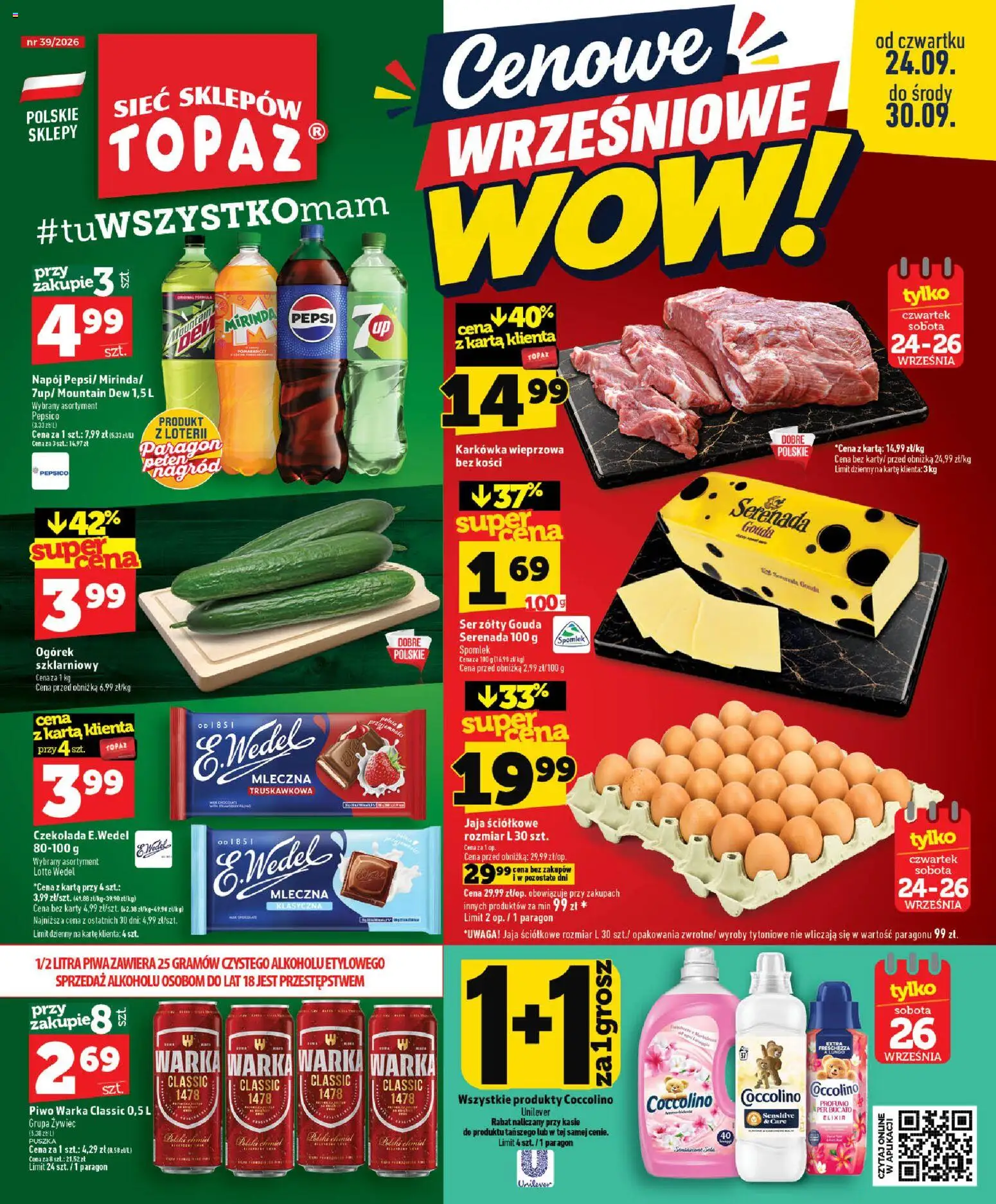 Pogląd gazetki "Topaz gazetka" ze sklepu Topaz ważnej od 24.09.2026