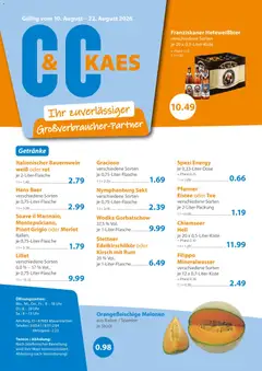 Vorschau von dem Prospekt des Geschäftes C&C, gültig ab dem 10.08.2026