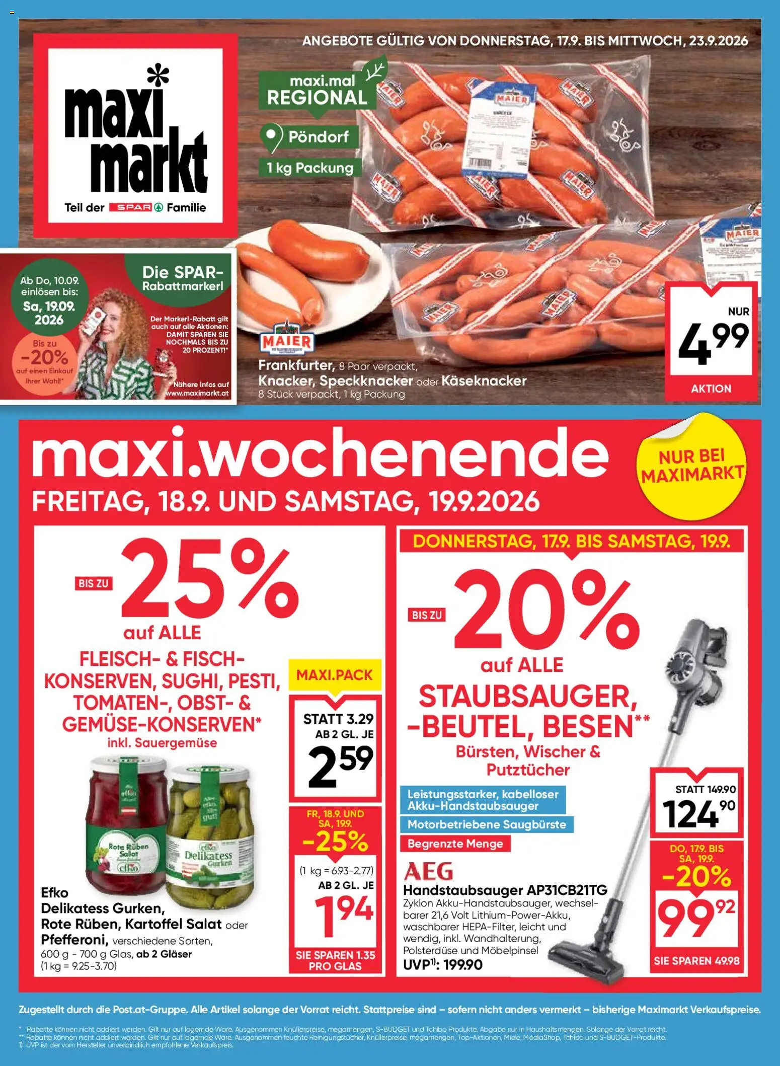Vorschau der Angebote: Maximarkt Maximarkt Flugblatt gültig ab 17.09.2026
