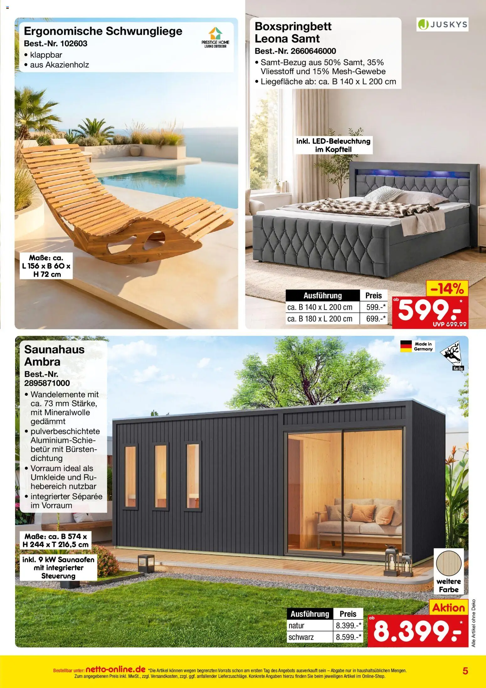 Vorschau von dem Prospekt des Geschäftes Netto Marken-Discount, gültig ab dem 01.10.2026 - Boxspringbett