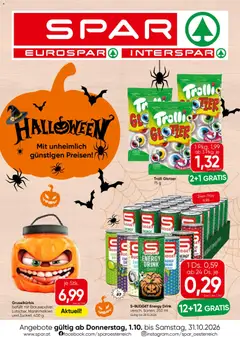 Vorschau der Angebote: Spar Spar Halloween gültig ab 01.10.2026