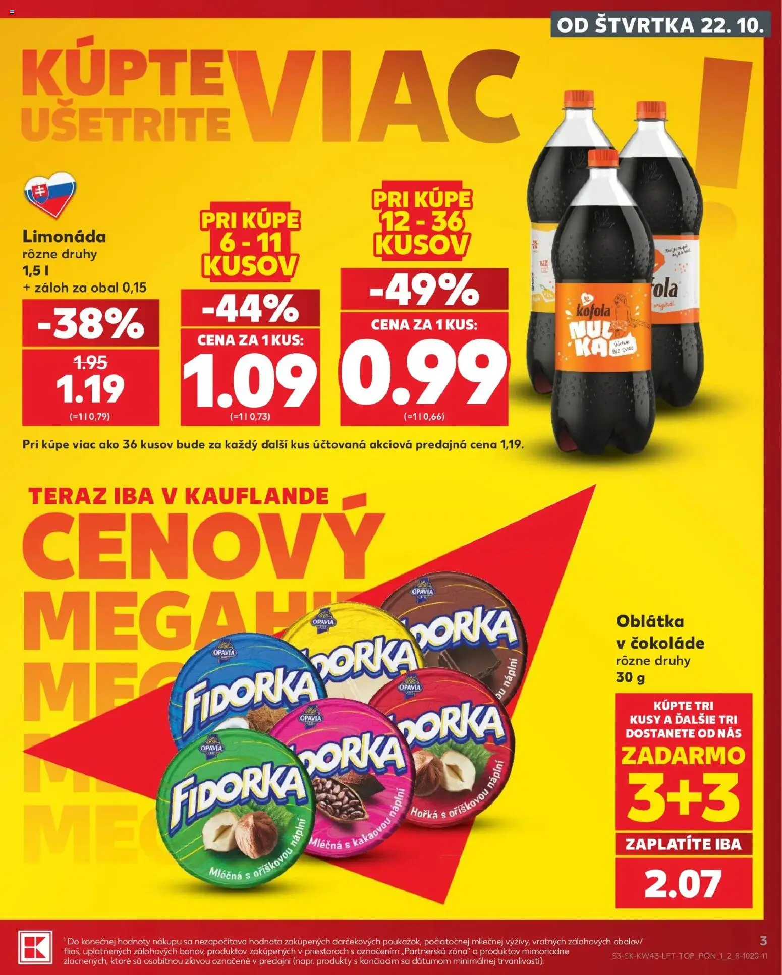 Náhľad Kaufland letáku platného od 22.10.2026 - Kofola, Limonáda