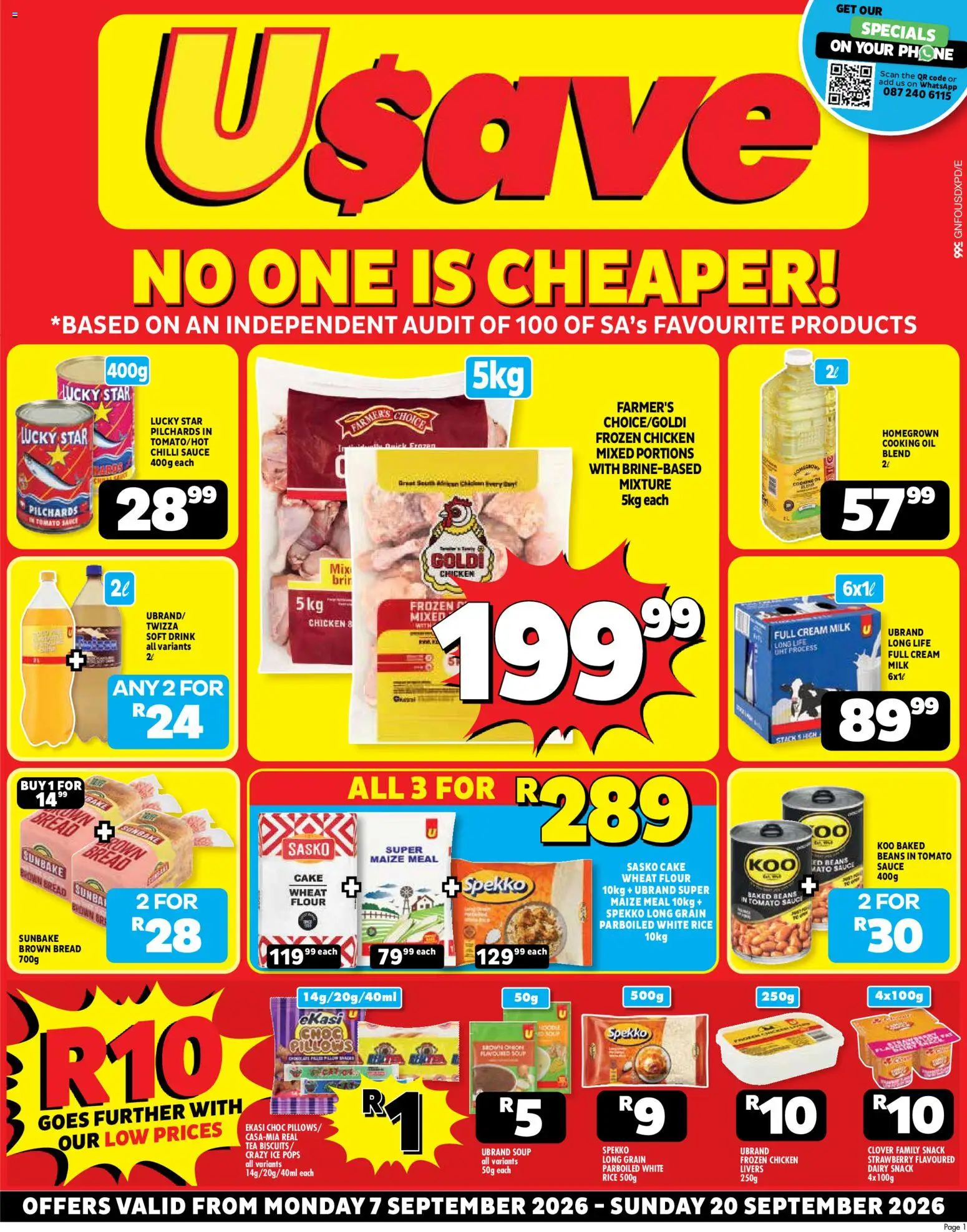 Preview of Usave flyer valid from 07/09/2026