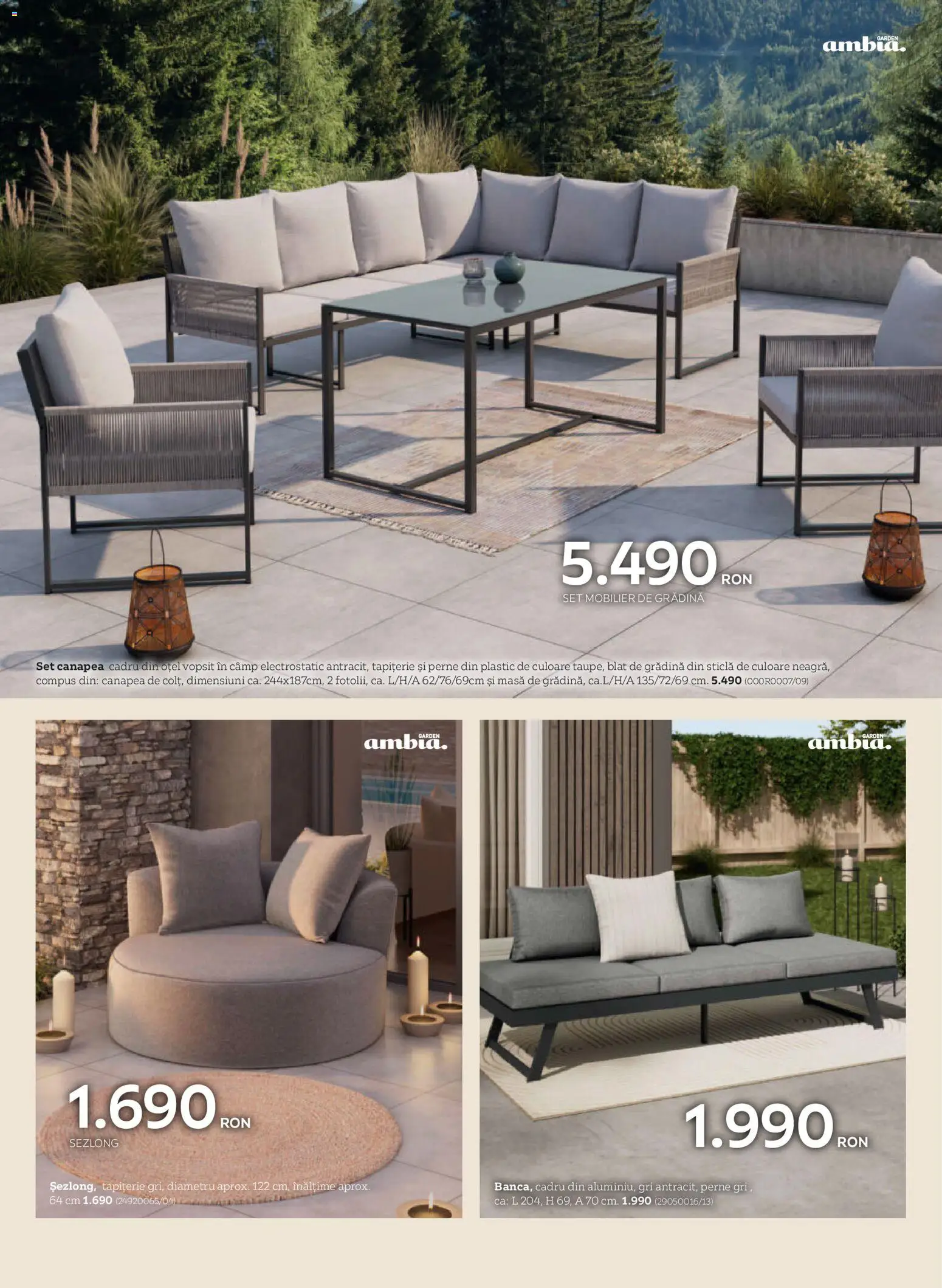 Previzualizarea de cataloage: XXXLutz XXXLutz Catalog grădină valabil de la 09.03.2026 - Canapea, Șezlong, Masă, Gradina, Perne