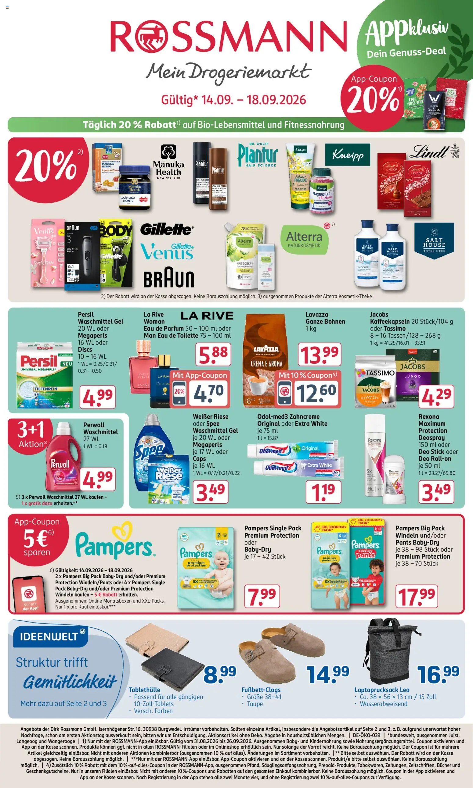Vorschau von dem Prospekt des Geschäftes Rossmann, gültig ab dem 14.09.2026