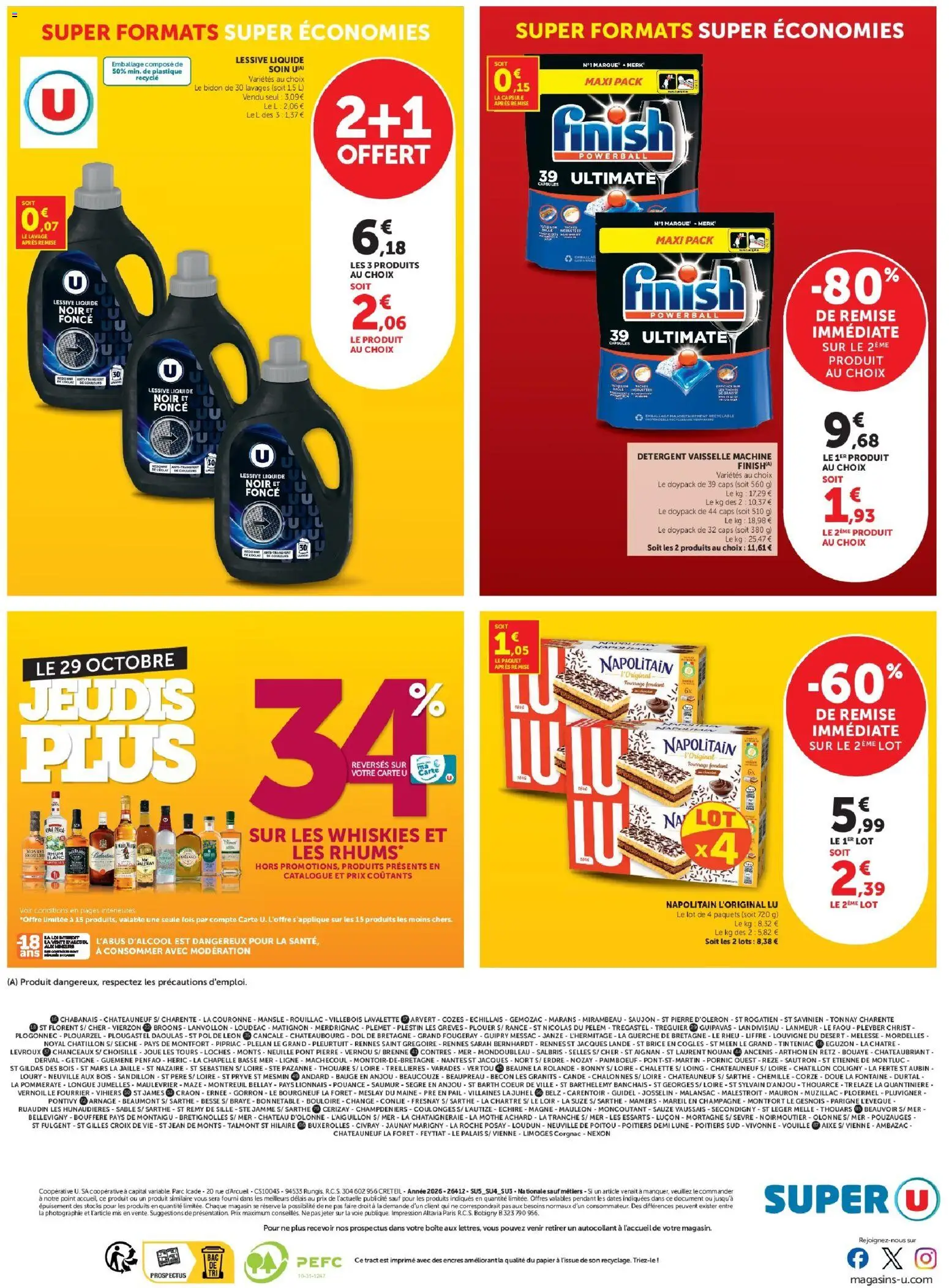 Prévisualisation de Super U - Les prix bas de la semaine du magasin Super U formulaire valide 27/10/2026
