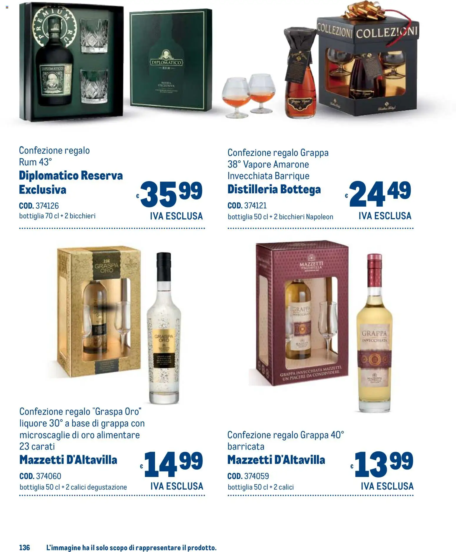 Anteprima dell'opuscolo Metro volantino Regalistica Natale dal negozio Metro valido da 19/10/2026 - Rum, Grappa, Liquore, Bottiglia