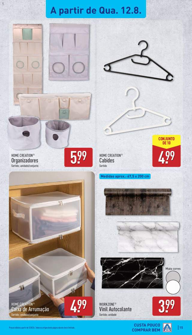 Novo folheto Aldi a partir de 10/08