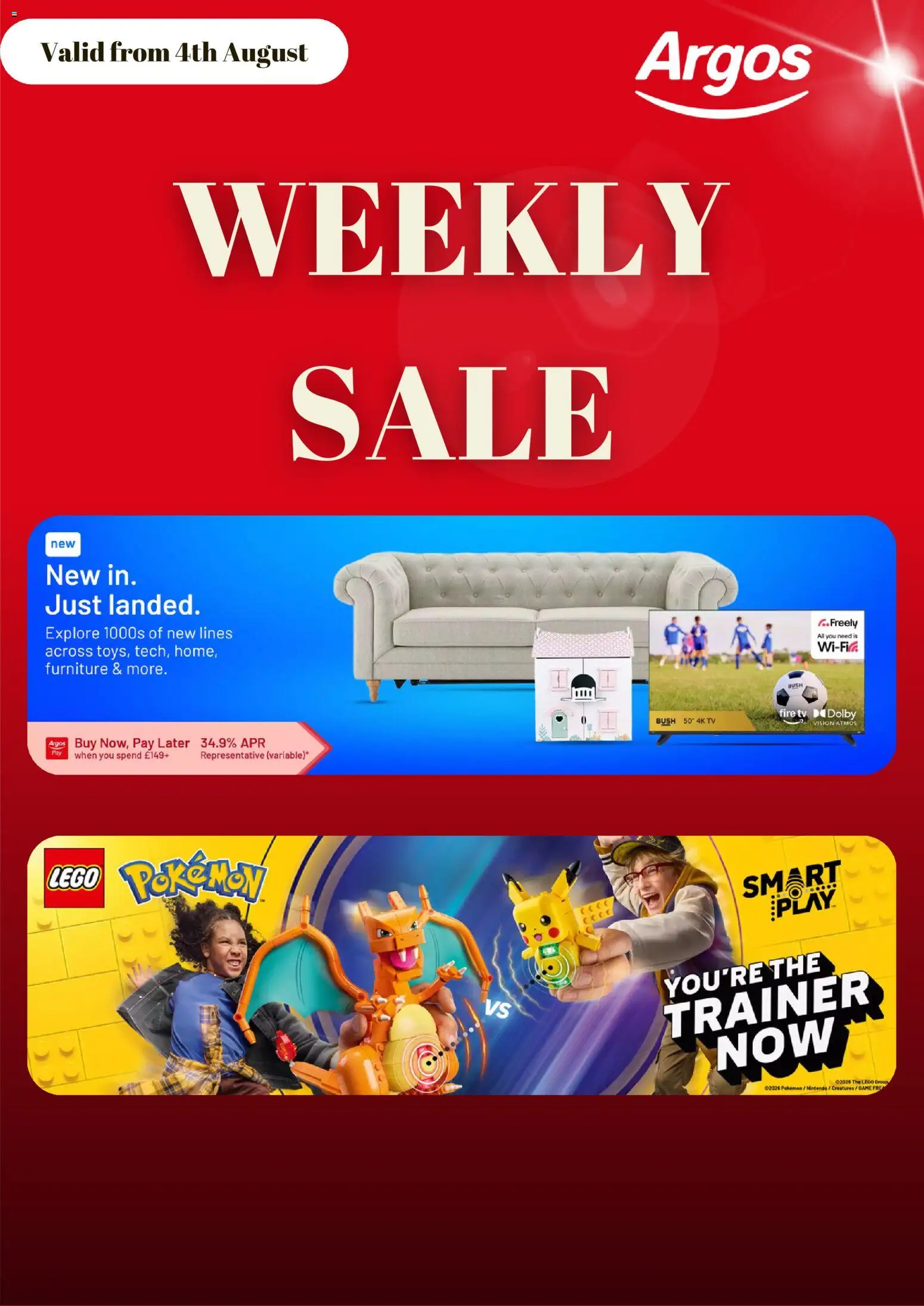 Preview of Argos Argos catalogue valid from 04/08/2026 - Lego, TV, Nintendo