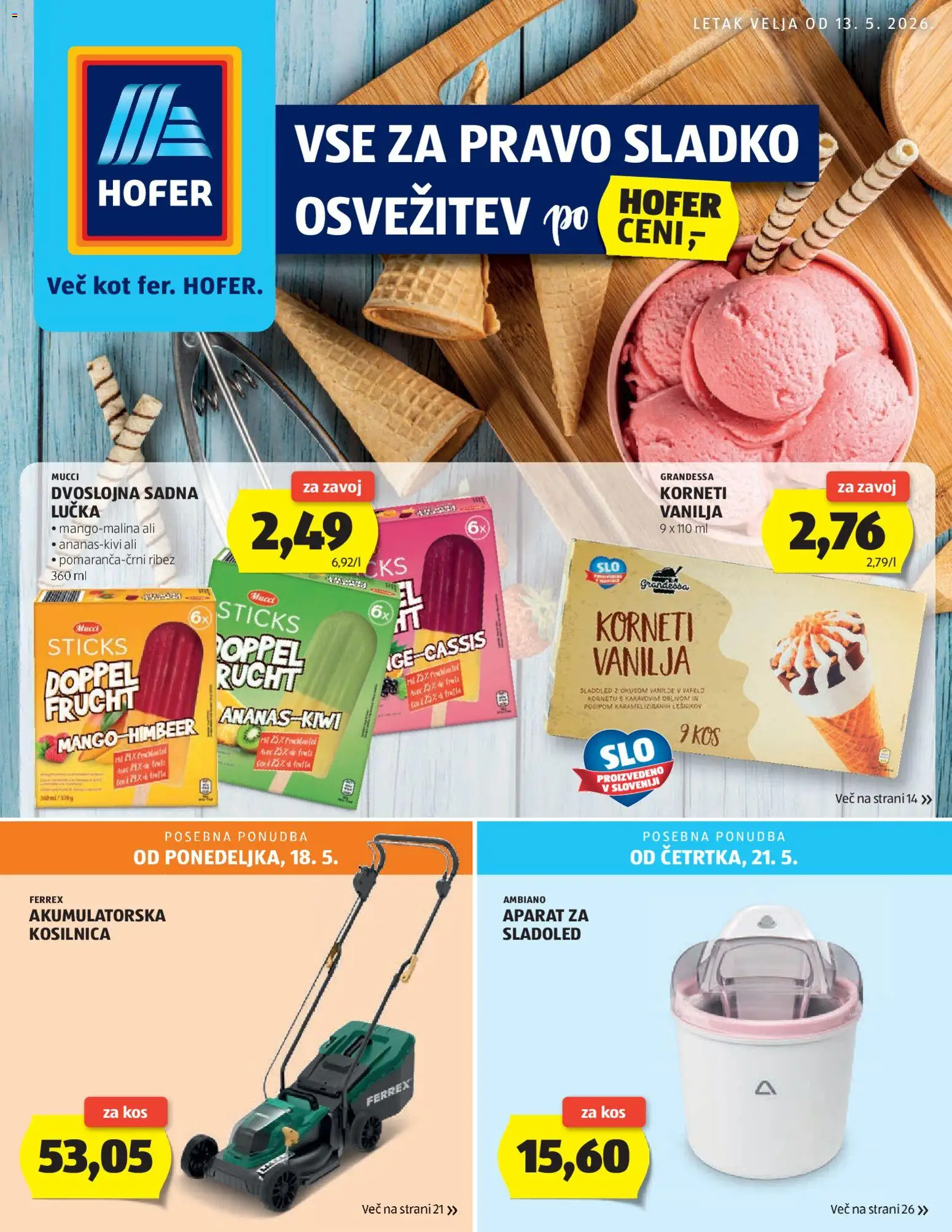 Predogled kataloga iz trgovine Hofer veljaven od 13.05.2026
