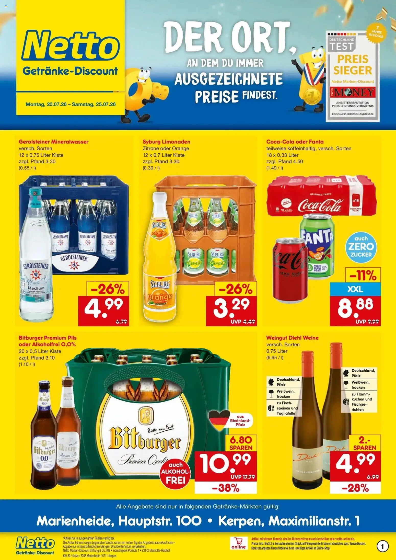 Vorschau von dem Prospekt des Geschäftes Netto Marken-Discount, gültig ab dem 20.07.2026