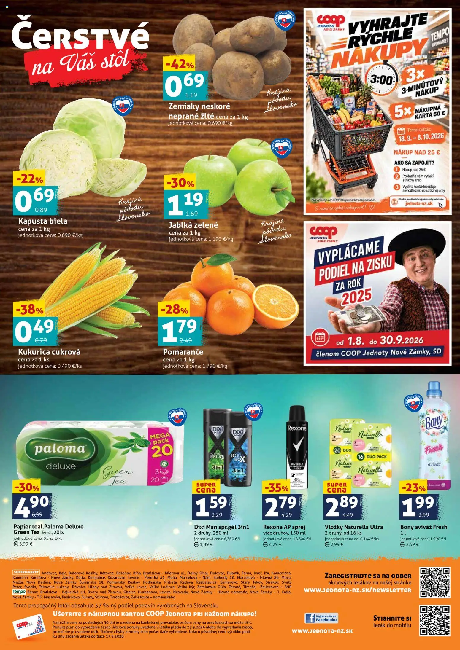 Náhľad COOP Jednota letáku platného od 25.09.2026