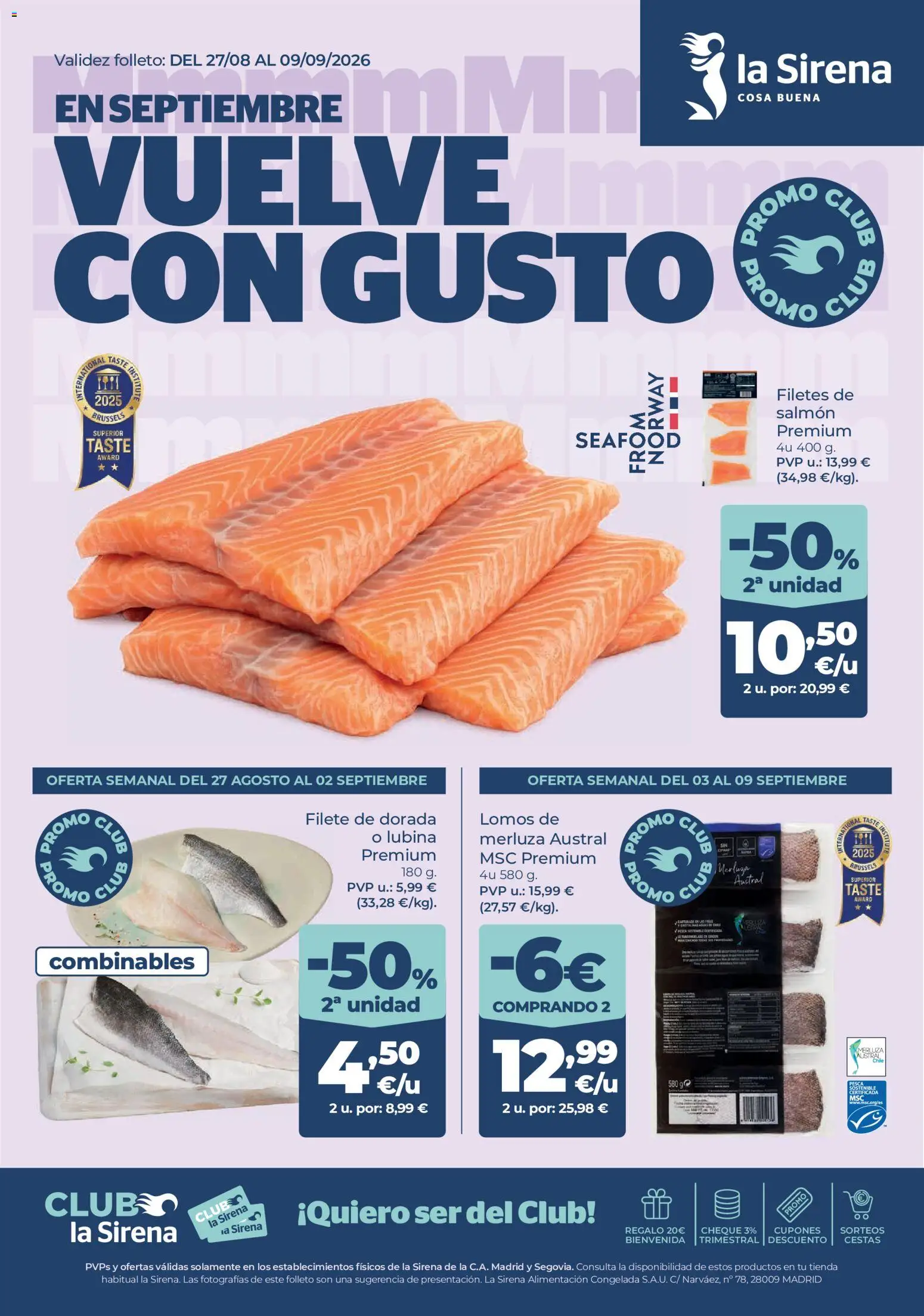 Vista previa del folleto de la tienda La Sirena válido desde el 27/08/2026 