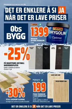 Forhåndsvis Obs Bygg kundeavis fra butikk Obs Bygg gyldig fra 21/06/2026