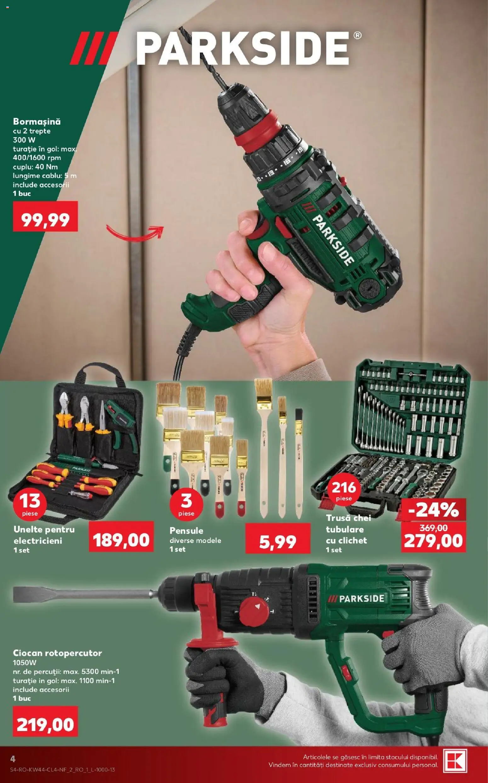 Kaufland RO - Kaufland RO akciós újság megtekintése, amely érvényes 2026.10.28.-től - Parkside