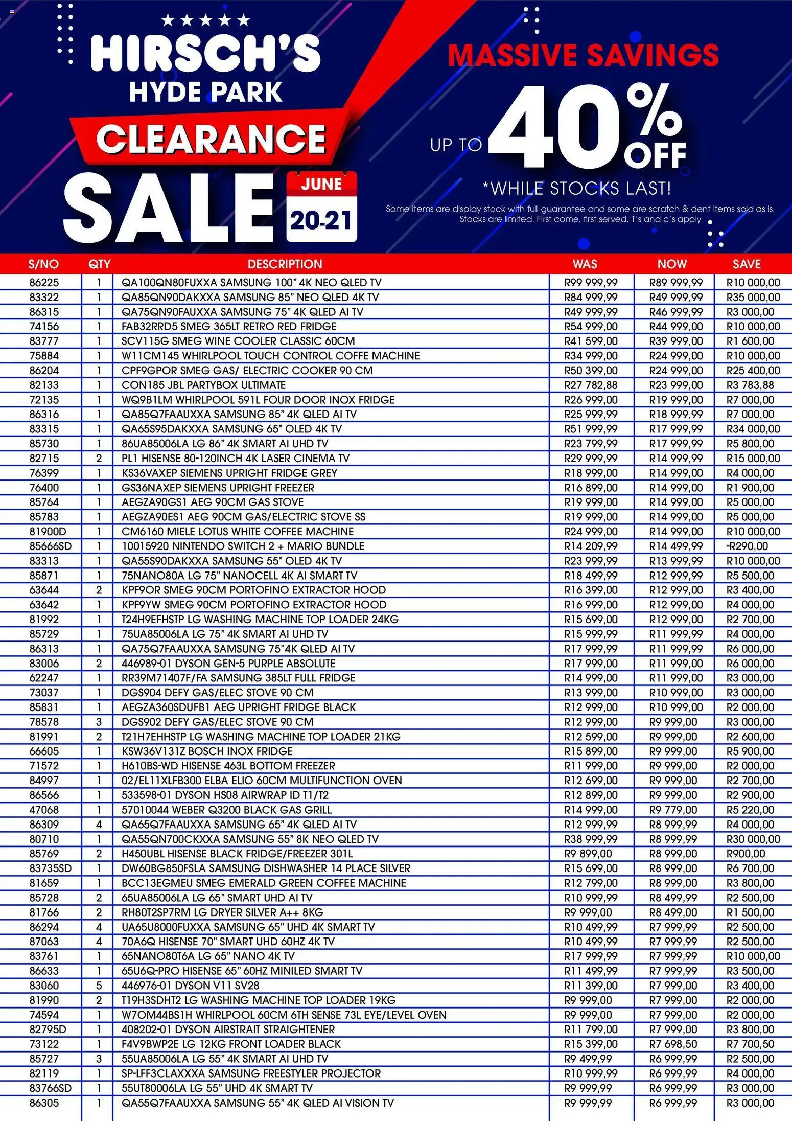 Preview of Hirsch's flyer valid from 20/06/2026