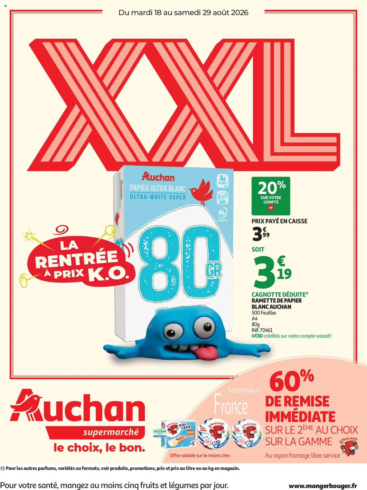 Voorbeeld van Auchan Promos XXL supers van winkel Auchan geldig vanaf 18/08/2026