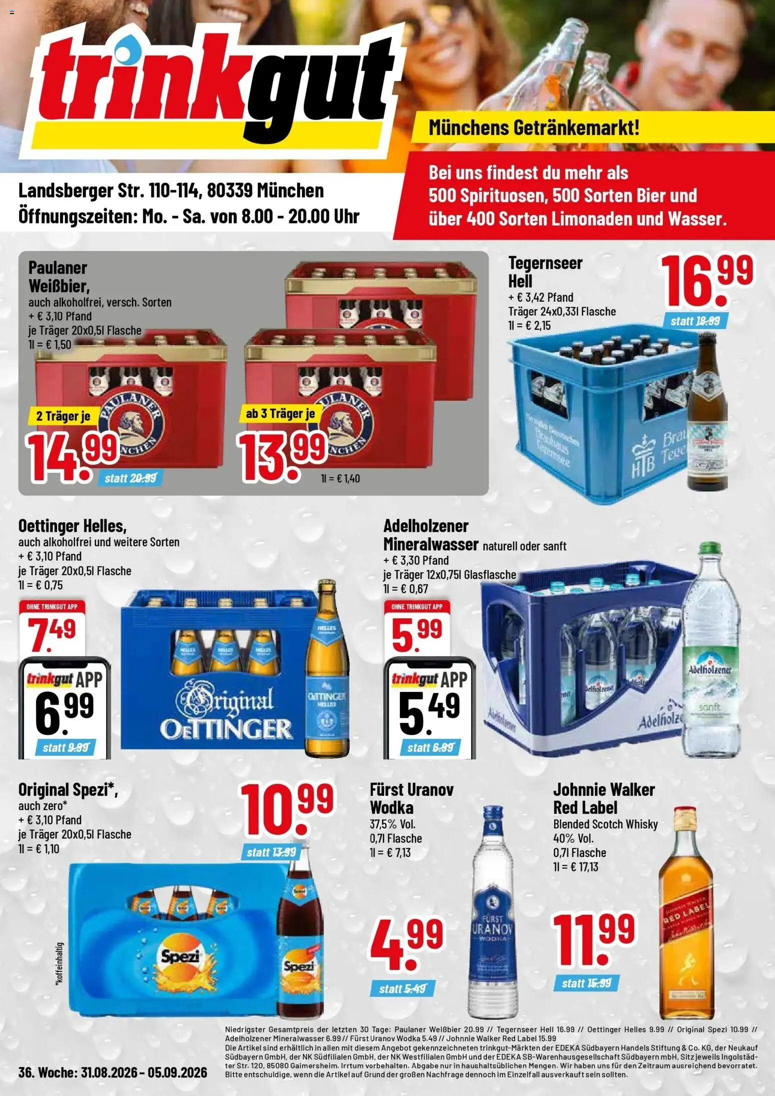 Vorschau von dem Prospekt des Geschäftes Trinkgut, gültig ab dem 31.08.2026