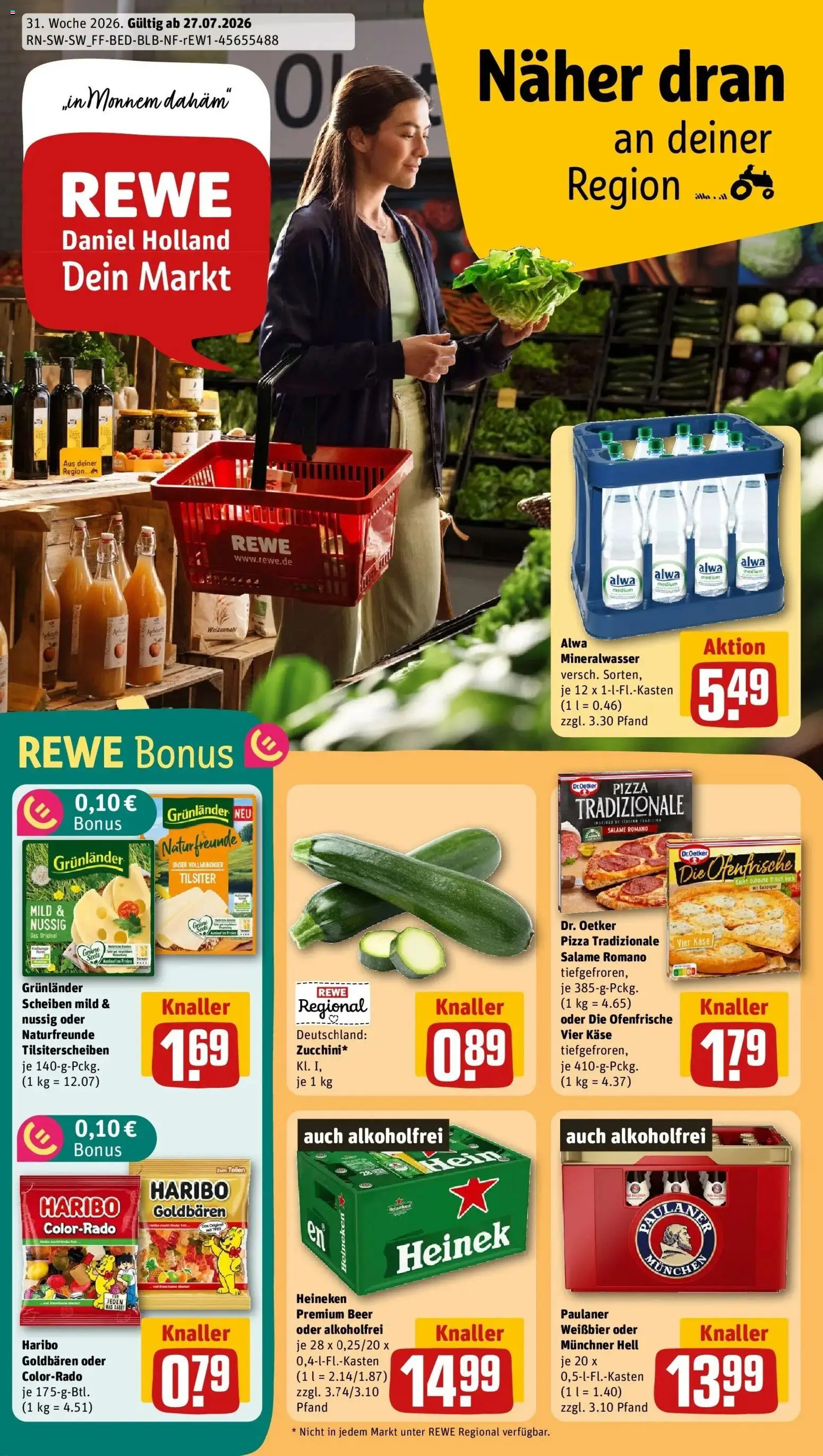 Vorschau von dem Prospekt des Geschäftes Rewe, gültig ab dem 27.07.2026