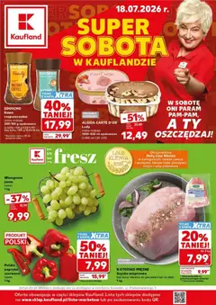 Pogląd gazetki "Kaufland gazetka - Super Sobota" ze sklepu Kaufland ważnej od 18.07.2026