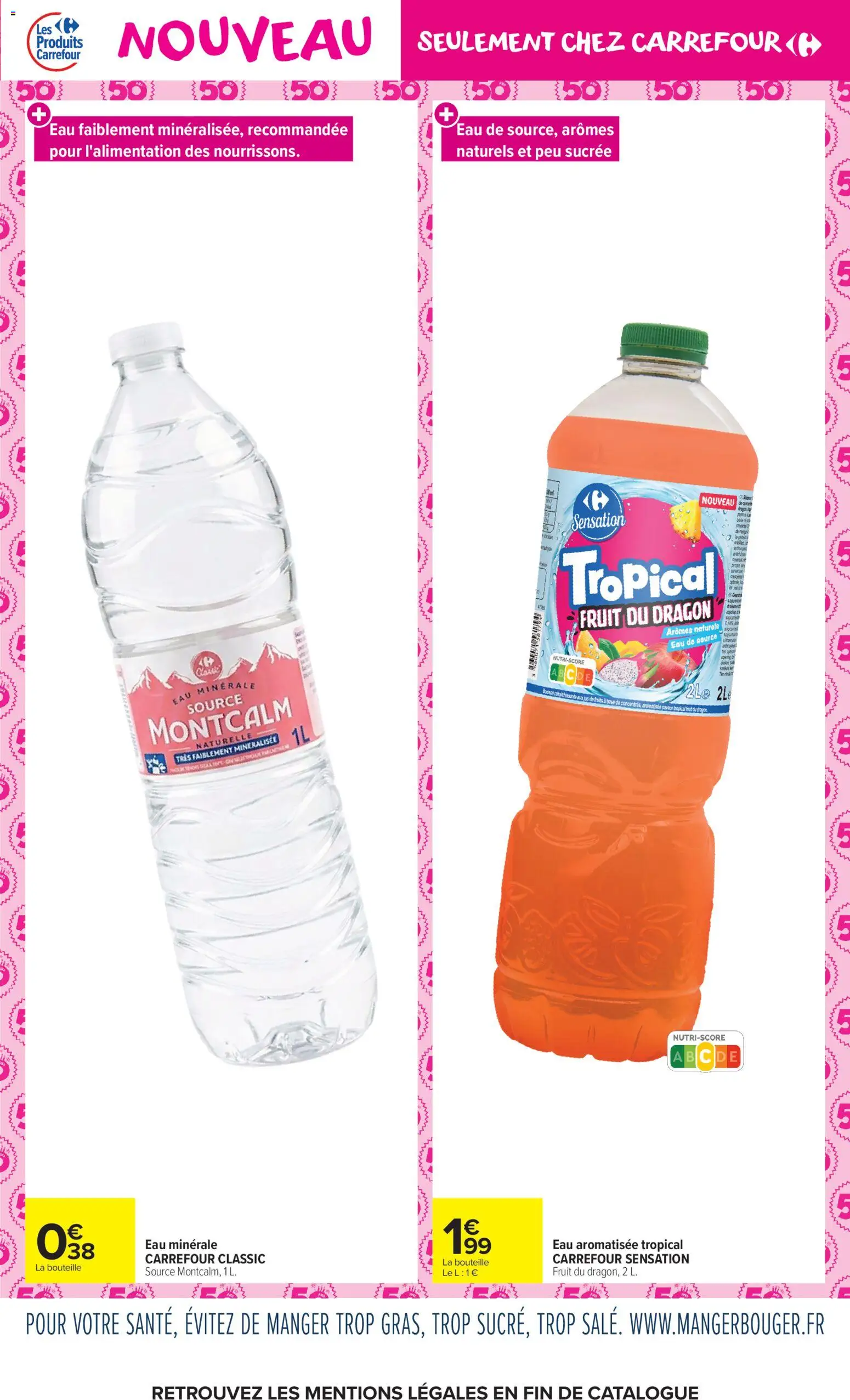 Prévisualisation de Carrefour Market Innos novembre du magasin Carrefour Market formulaire valide 03/11/2026 - Fruits, Bouteille, Base, Jus de fruits, Jus, Eau minérale, Eau de source, Eau aromatisée