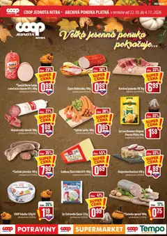 Náhľad COOP Jednota letáku platného od 22.10.2026