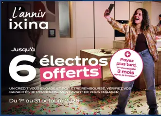 Prévisualisation de Ixina catalogue du magasin Ixina formulaire valide 01/10/2026