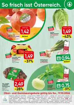 Vorschau der Angebote: Spar Spar So frisch isst Österreich gültig ab 12.10.2026