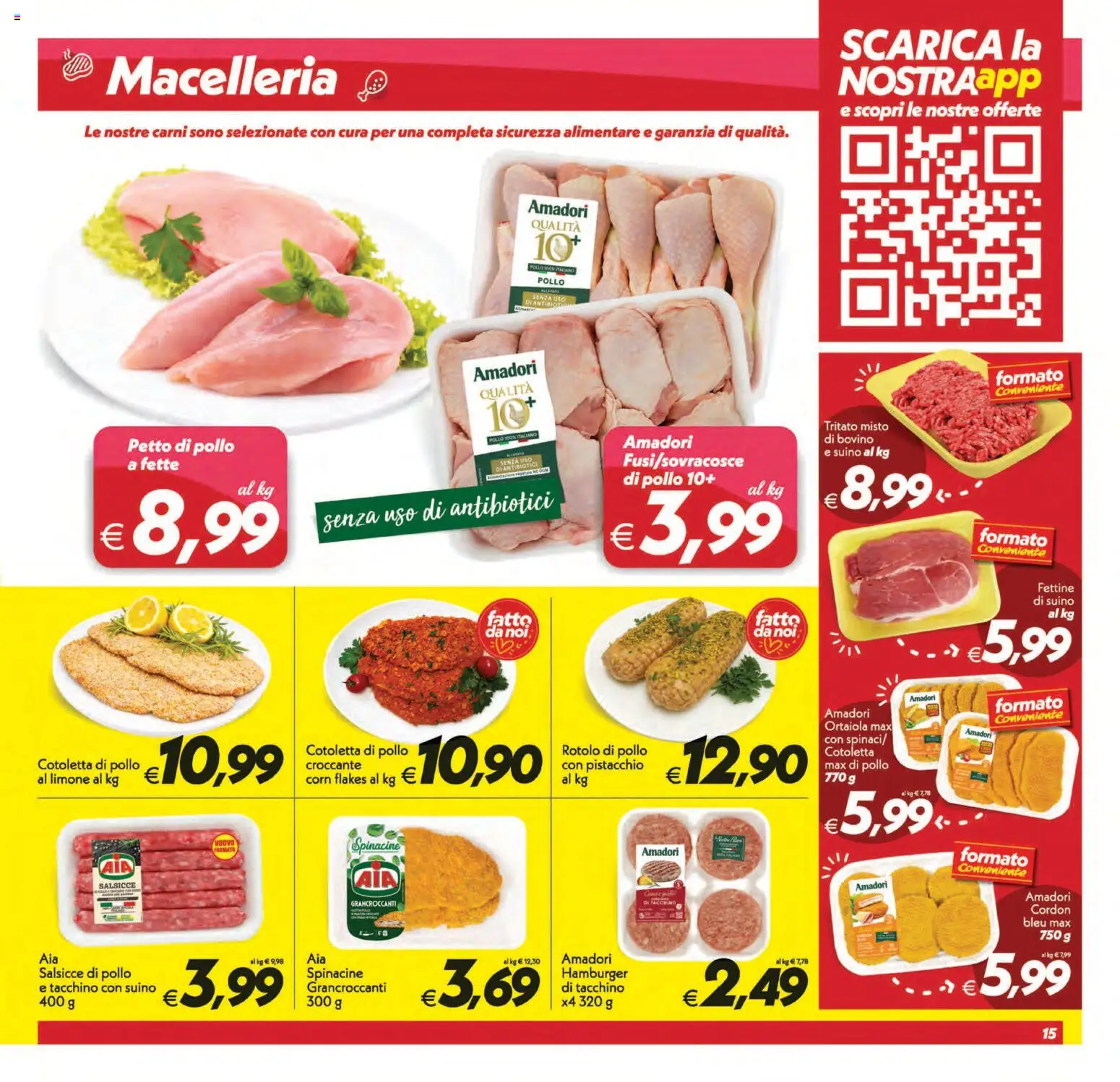 Anteprima dell'opuscolo SuperConveniente volantino Caltanissetta, San Cataldo, Avola, Lascari, Milazzo, Barcellona dal negozio SuperConveniente valido da 01/09/2026 - Hamburger, Pollo, Tacchino, Salsicce, Bovino, Petto di Pollo, Pistacchio, Suino