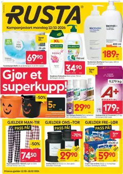 Forhåndsvis Rusta kundeavis fra butikk Rusta gyldig fra 12/10/2026
