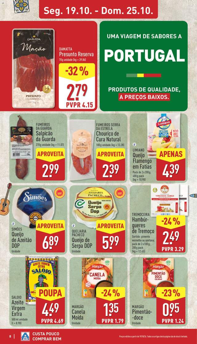 Novo folheto Aldi a partir de 19/10