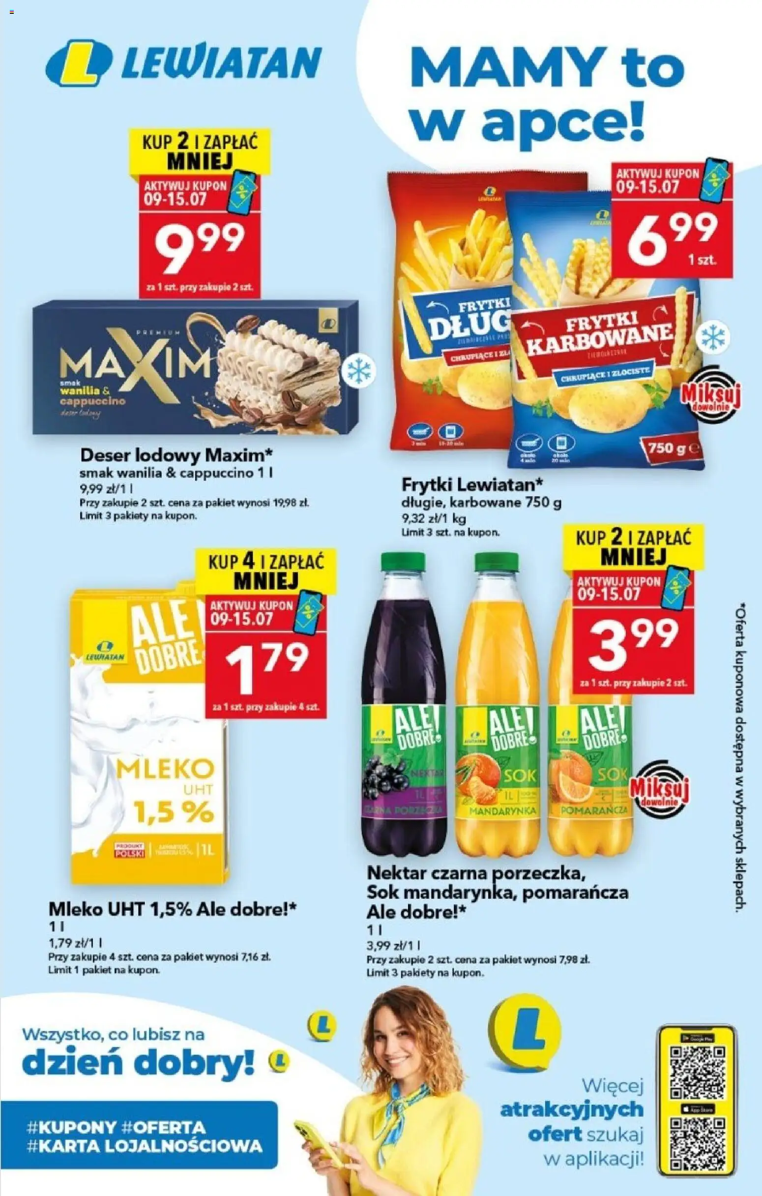 Pogląd gazetki "Lewiatan gazetka - Mamy to w apce" ze sklepu Lewiatan ważnej od 09.07.2026