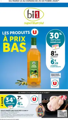 Prévisualisation de bi1 Catalogue supermarché du magasin bi1 formulaire valide 13/10/2026