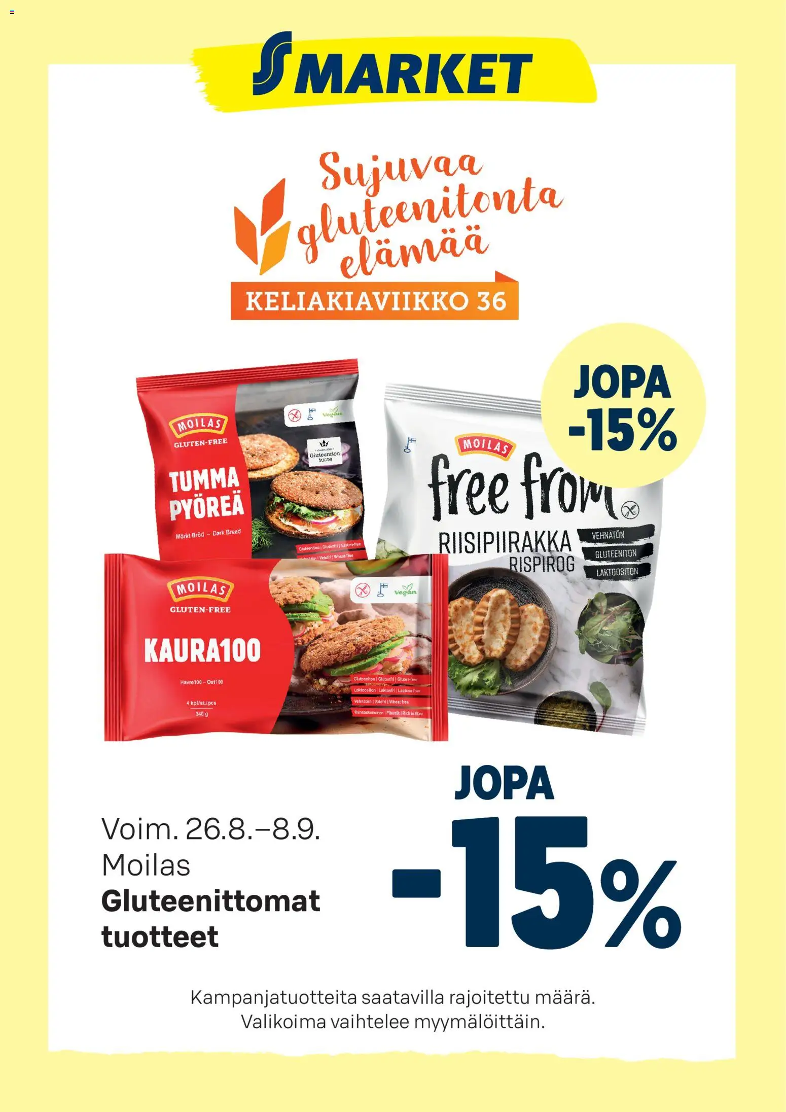 Kaupan S-market S-market - Moilas esikatselu, voimassa 26/08/2026